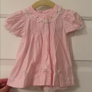 Baby Sen Pink Dress with Bloomers